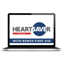 Heartsaver CPR AED Online with Bonus First Aid | AHA eLearning