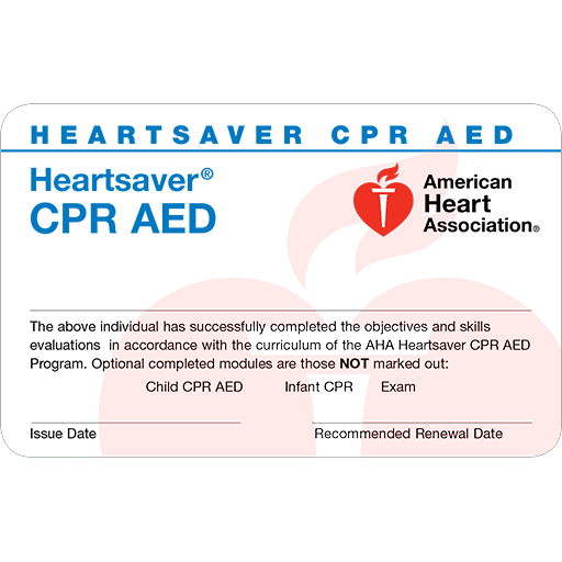 Heartsaver CPR AED Card (6-pack)